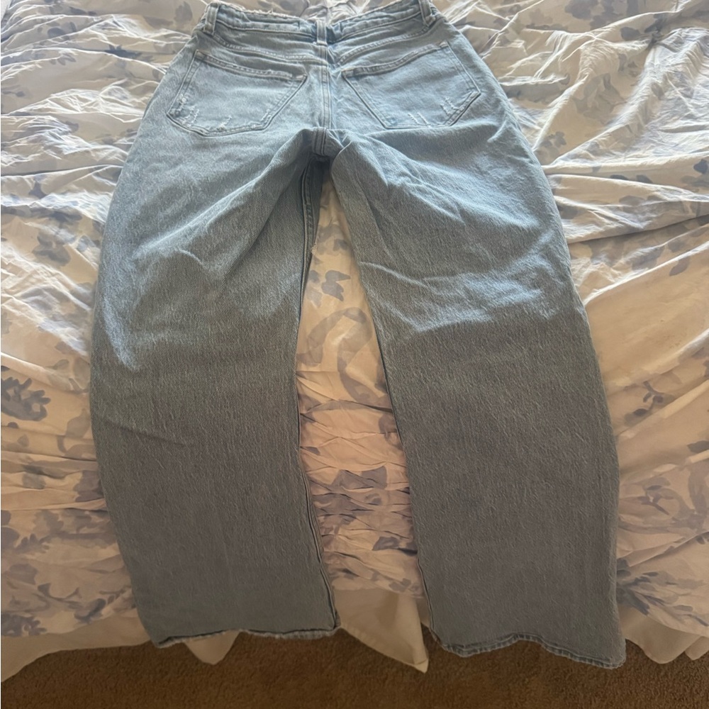 Vintage High Rise Flare Jeans - Light Blue - Picture 3 of 5